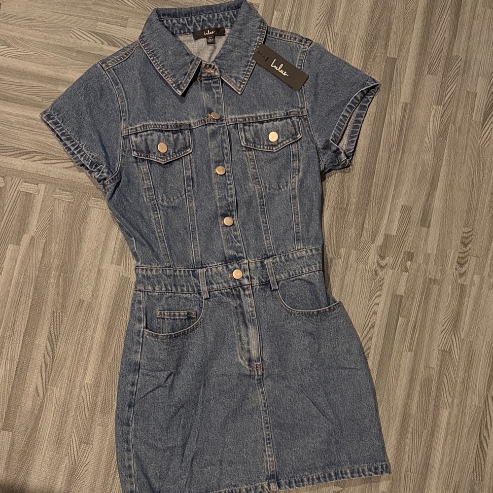 Lulu's Blue Denim Dress